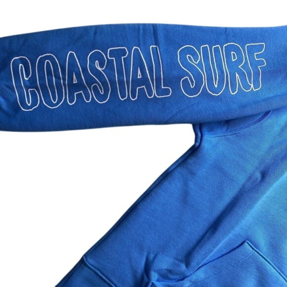 Wild‎ Fable Blue Coastal Surf Graphic Hoodie Sweatshirt XXS NWT - Picture 4 of 8